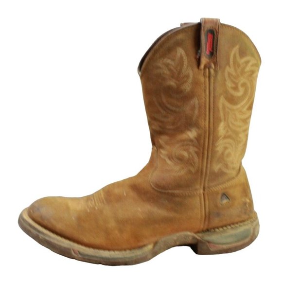 Rocky Other - Rocky Brown Leather Pull On Mid Calf Western Cowboy Boots Size 12 M